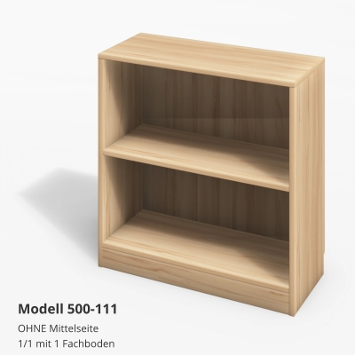 OHNE Mittelseite1/1 mit 1 Fachboden Modell 500-111