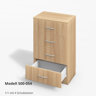 1/1 mit 4 Schubkästen Modell 500-054