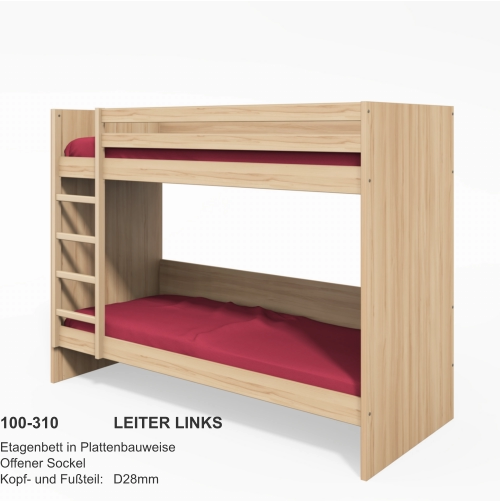 Etagenbett in Plattenbauweise