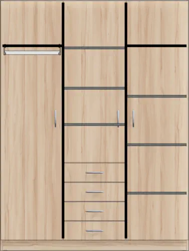 Bewohnerschrank mit Schubladen