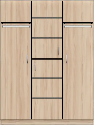 Bewohnerschrank für 2 Personen
