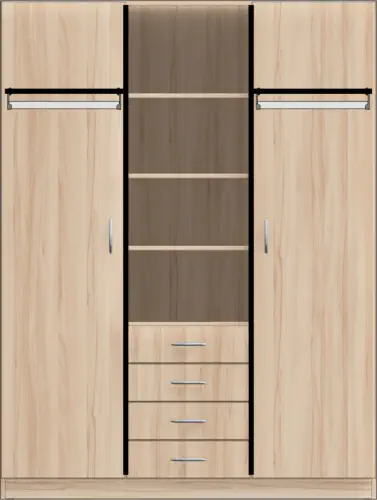 Bewohnerschrank mit offenem Fach