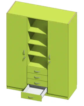 Schrank für Wohnheim