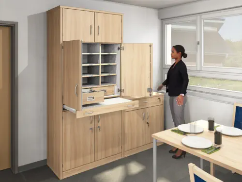 Medikamentenschrank Holz