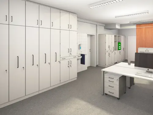 Dienstplatz-Arbeitsplatz-Medikamentenschrank