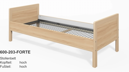 600-203-FORTE StollenbettKopfteil:	hochFußteil:	hoch