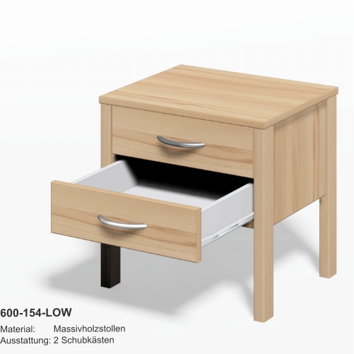 Stollennachttisch Modell 500-154-LOW
